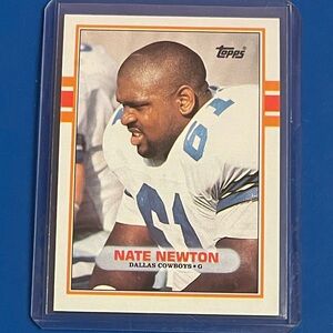 Nate Newton #392 [Rookie] 1989 Topps Football Trading Card